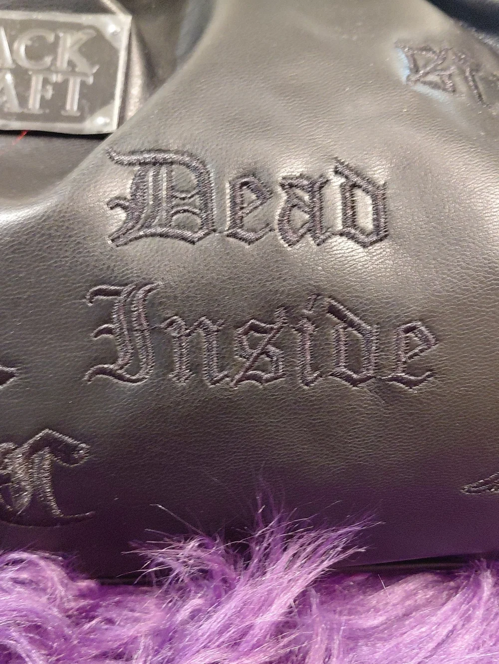BLACK CRAFT CULT Dark Gothic Black Chain CROSSBODY KISSLOCK